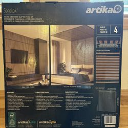 Artika Sonolok Walnut Slatted Panel Kit 