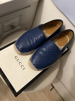Gucci Microguccissima Leather Espadrilles