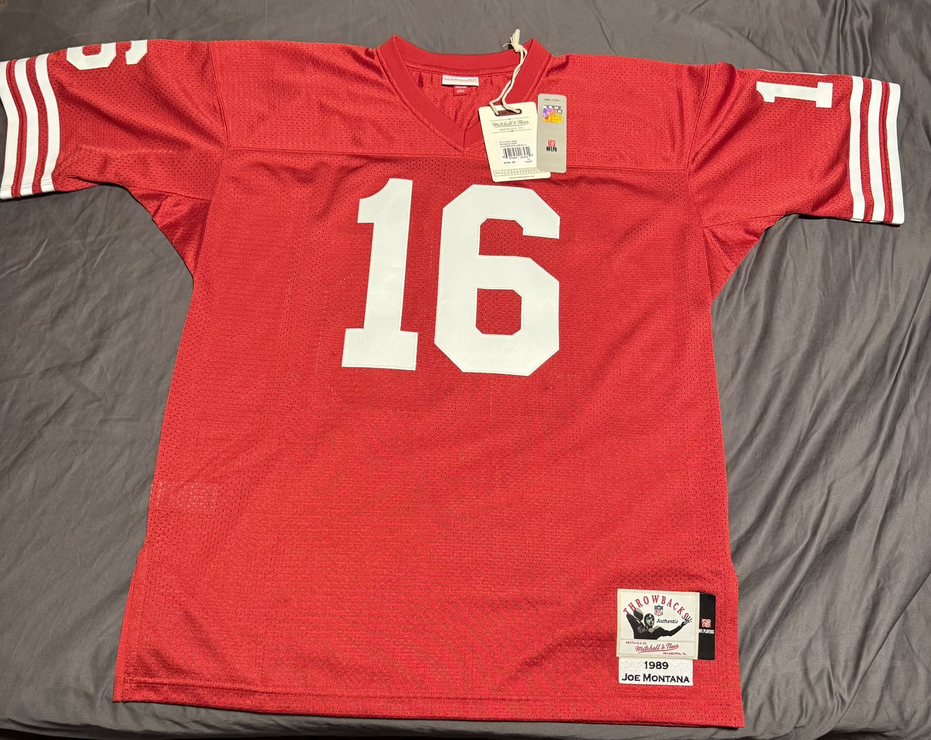Mitchell & Ness 1989 San Francisco 49ers Joe Montana Authentic Jersey – Size 48 (XL). Sale Or Trade