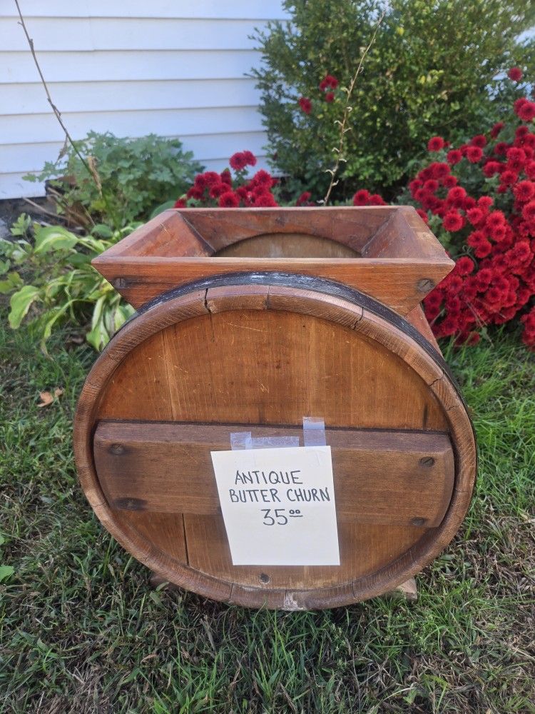 Antique Butter Churn $35