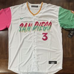 San Diego Padres Jackson Merrill White City Connect MLB Jersey Adult XL