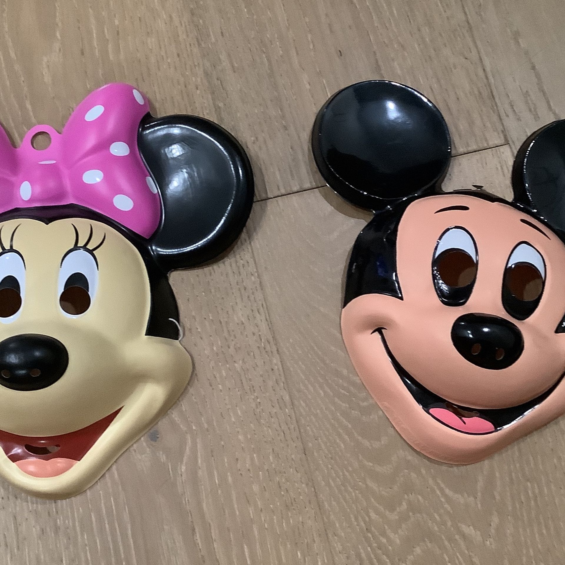 Vintage Plastic Mask Pack: Minnie And Mickey Mouse