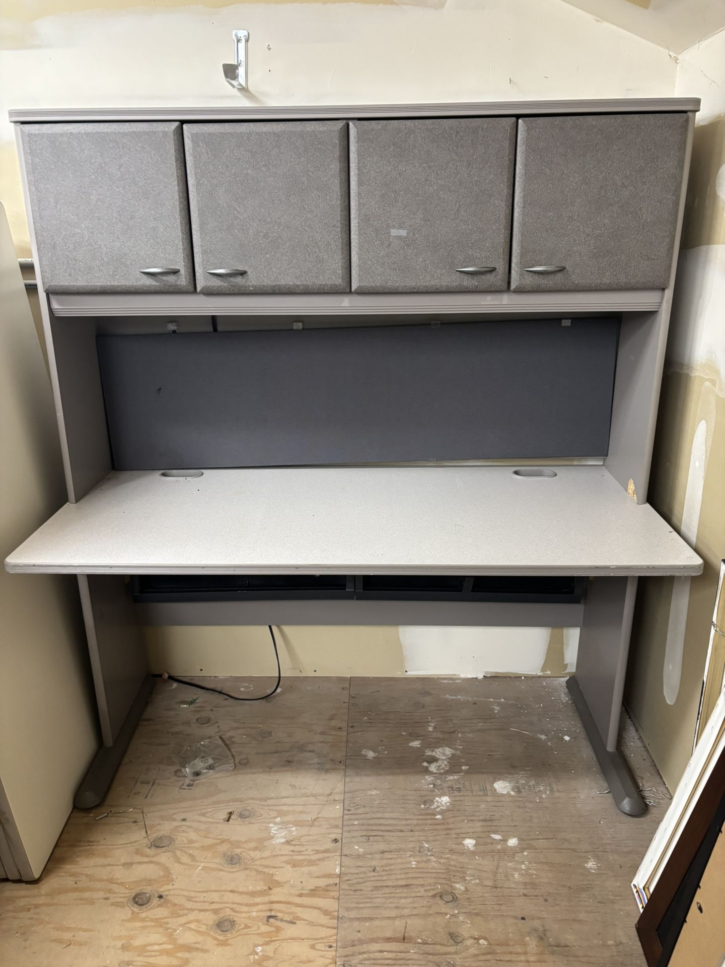 Large Desk with built in Cabinets