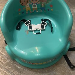 Cocomelon 15 Inch Family Secure Children's Table Chair and Floor Seat, 