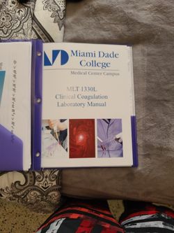 MLT 1330L Clinical Coagulation Lab Manual