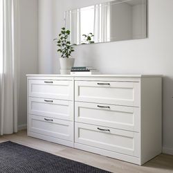 SONGESAND 6 Drawer Dresser, White, 63 3/8x32 1/4 " *USED* for Sale in Tustin, CA - OfferUp SONGESAND 6 Drawer Dresser, White, 63 3/8x32 1/4 " *USED* for Sale in Tustin, CA - OfferUp