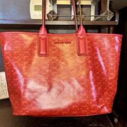 MK Red Tote Bag 