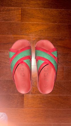 Red Crossover Gucci slides