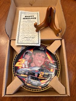 RUSTY WALLACE decorative plate