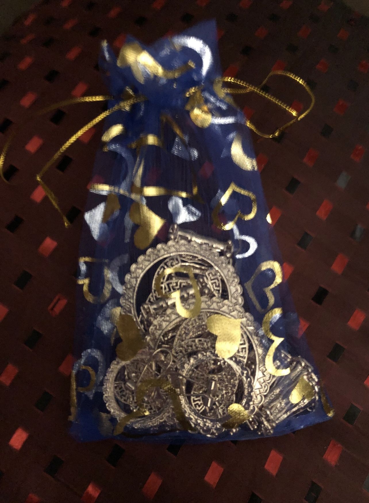 3 pcs set Gold plated jewelry Necklace, Bracelet, Earring.