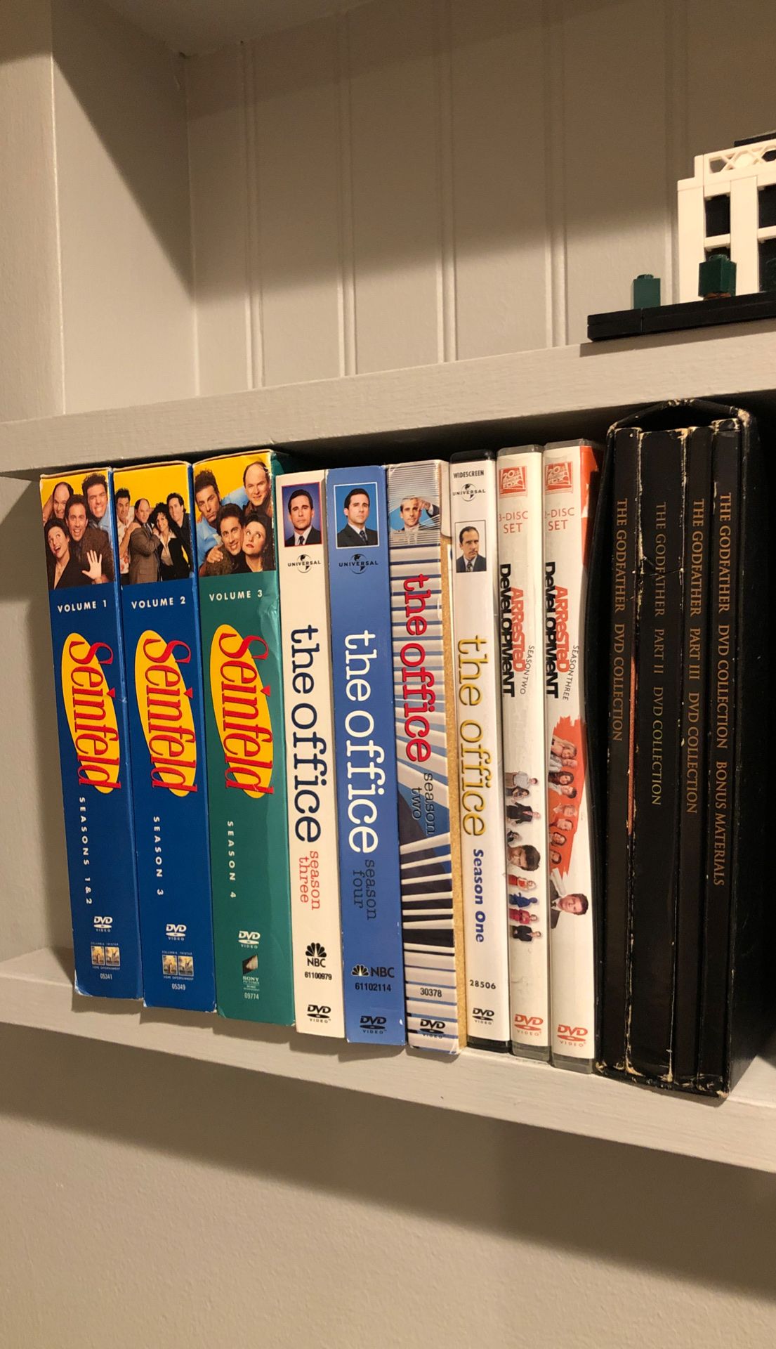 DVD sets - Seinfeld, The Office, Arrested Development, The Godfather collection