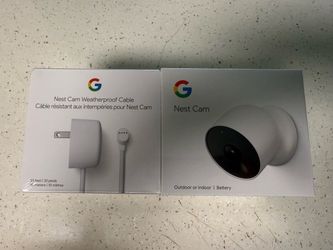 Google Nest Cam Battery + Weatherproof Cable Bundle