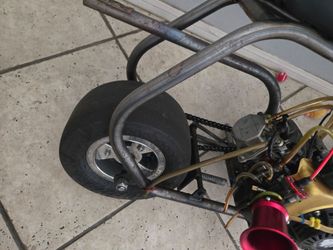6" Rear Wide Mini Bike Rim and Tire.