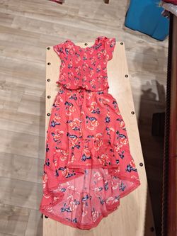 Justice girls skirt outfit top size 8 hi-lo skirt size 12