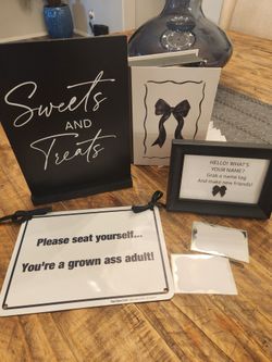 Black Bow Party Theme