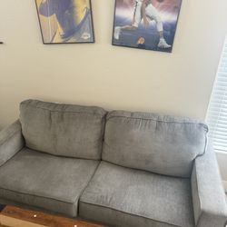 Living Spaces Grey Couch 