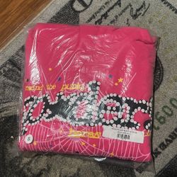 Small Pink Spider Hoodie 