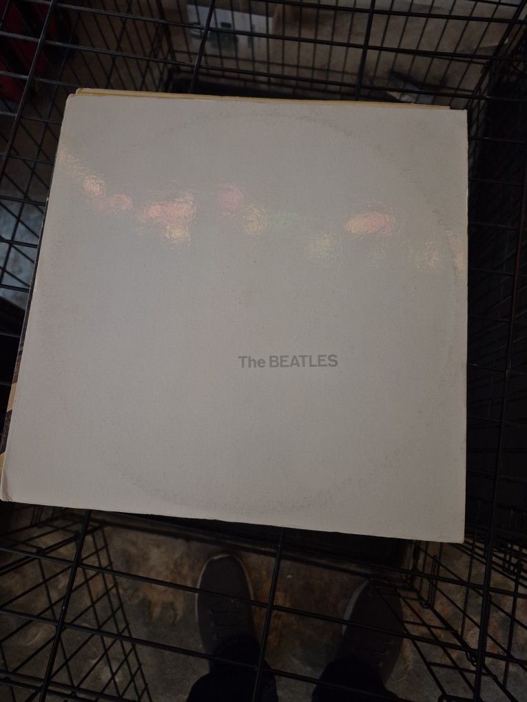 Beatles White Album With Original Poster