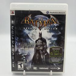 Batman Arkham Asylum - PS3 PlayStation 3 - Complete w/ Manual - Tested Working