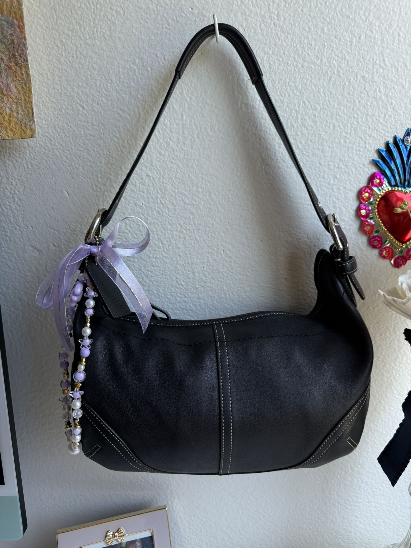 Vintage Y2K Black Coach Soho Bag