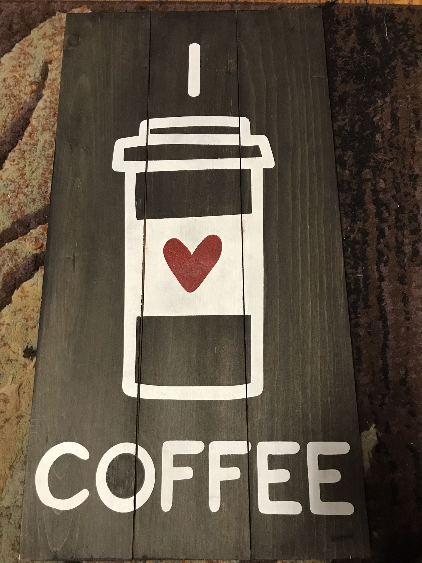 Coffee handmade sign