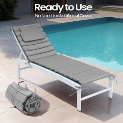 Outdoor Chaise Lounge Cushions – Set of 2 – New | $35 Each or Both for $50