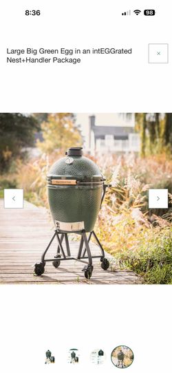 New big green egg size large with accessories up for grabs cheap! New never used!!