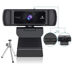 Webcam 1080P 60FPS with Microphone for Streaming, Advanced AutoFocus, w/Privacy Cover and Tripod, NexiGo N680P Pro Computer Web Camera for Online Lear