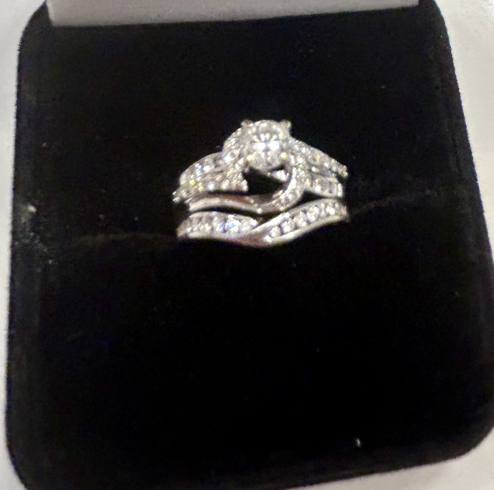 14k White Gold Diamonds 
