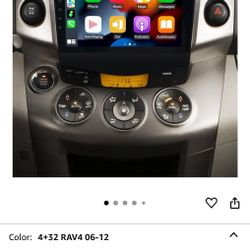 Carplay for Toyota RAV4 Radio 2006-2012 9 Inch Android 14 Car Stereo HD Touch Screen Carplay