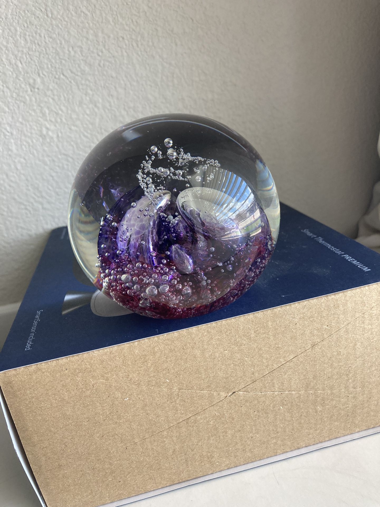 Vintage Caithness Purple Paperweight – Rare find