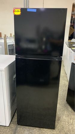 Black Top-Freezer Refrigerator- Great for Compact Units