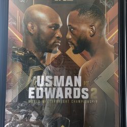 UFC 278 SIGNED EVENT POSTER