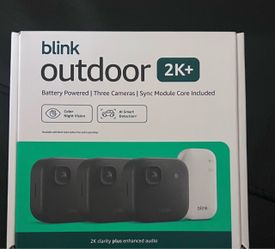 Blink Outdoor 2K+ 3-Camera System with Sync Module