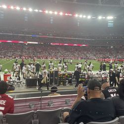 2 Carolina Panthers Arizona Cardinals Row 4 Tickets 32 Yard Line 