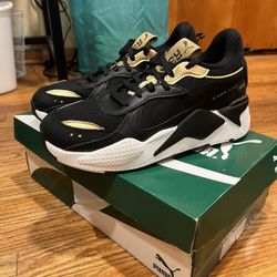 SIZE 7.5 MEN - PUMA RS-X3 Metallic Black Gold