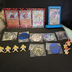 Pokemon Coins, Pins, Displays 