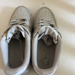 Beige Nike Air Force 1s 