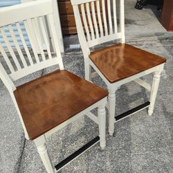 6 High Wooden Chairs