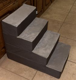 X-Large Dark Grey Foam Pet Stairs 