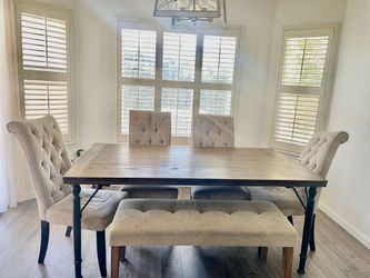Ashley Furniture farmhouse dining set