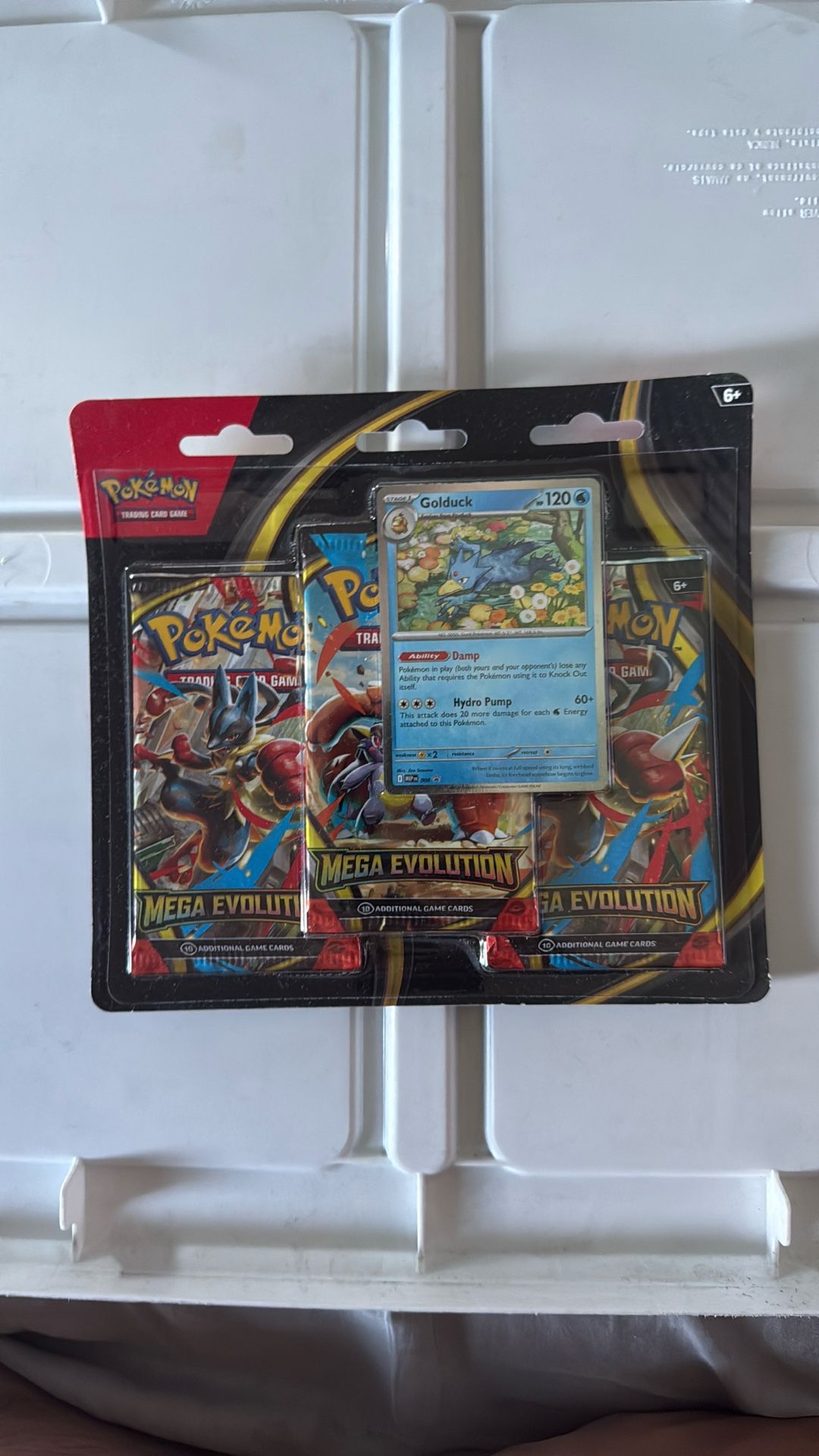 Pokémon Mega Evolution 3 Pack Blister Psyduck New