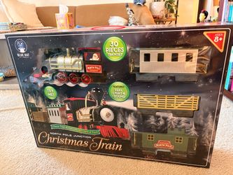 Blue Hat Toy Company North Pole Junction Christmas Train Set