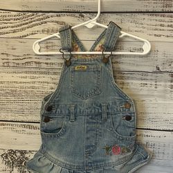Levi Strauss denim overall dress size 12 months