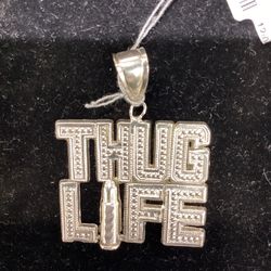 Thug Life Silver Charm