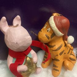 Vintage Disney's  Winnie the Pooh- Tigger & Piglet Figurines Ornaments 