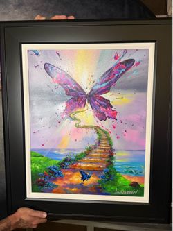 Jim Warren “Life Flows” – Limited Edition Giclée on Canvas (17/90) – Brand New