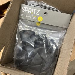 NEW Box of 6 packs of Black Balloons (12ct)