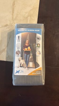Magnetic screen door