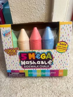 Anker Art - 5 Mega Washable Sidewalk Chalk Set